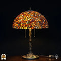 Tiffany lamp | Tiffany tafellamp Stone Mosaic Amber ⌀40 cm
