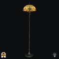 Tiffany lamp | Tiffany vloerlamp Barok