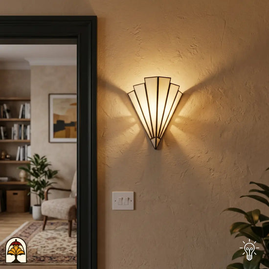 Tiffany lamp | Tiffany wandlamp Ventaglio Avorio