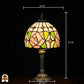 Tiffany lamp - Tafellamp Rosalia Verde - ⌀18 cm De Sierkamer