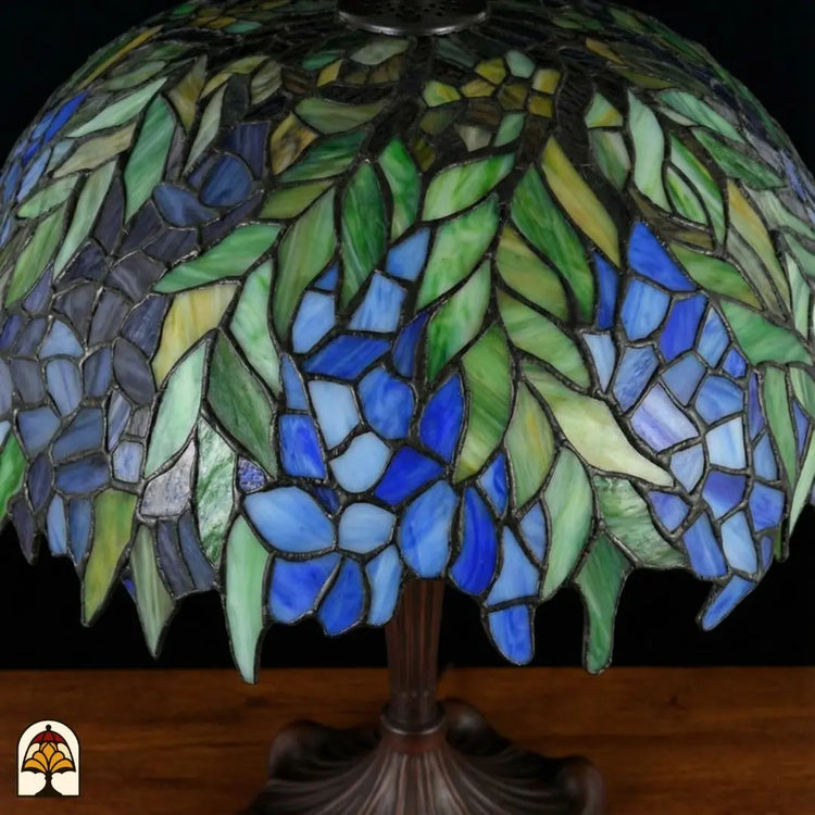 Tiffany lamp  Foglia Azzurra – ⌀41 cm De Sierkamer