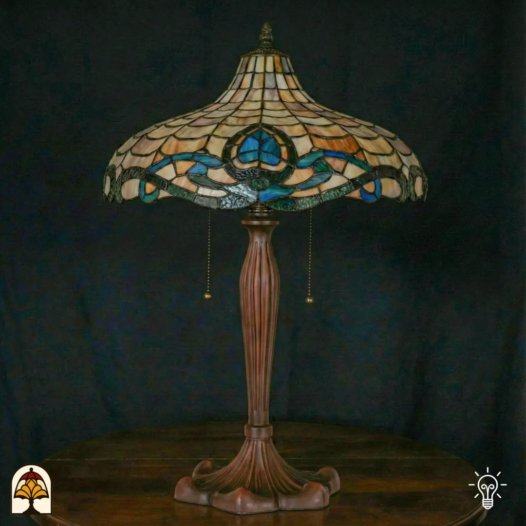 Tiffany lamp  - Tafellamp Onda Opalina - ⌀41 cm De Sierkamer