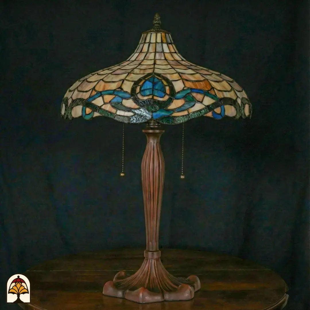 Tiffany lamp  - Tafellamp Onda Opalina - ⌀41 cm - De Sierkamer