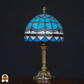 Tiffany lamp - Tafellamp Sapphire - ⌀20 cm-