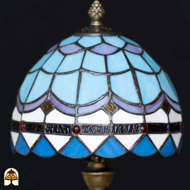 Tiffany lamp - Tafellamp Sapphire - ⌀20 cm-