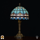 Tiffany lamp - Tafellamp Sapphire - ⌀20 cm-