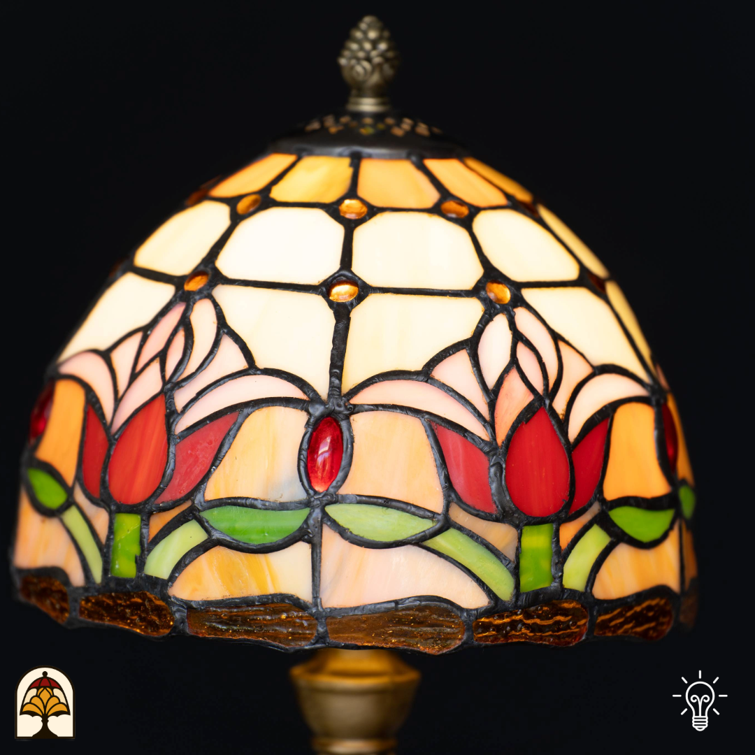 Tiffany lamp - Tafellamp Tulipa - ⌀20 cm-