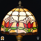 Tiffany lamp - Tafellamp Tulipa - ⌀20 cm-
