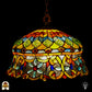 Tiffany lamp - Hanglamp - Solara Mosaïque - ⌀45 cm De Sierkamer