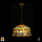 Tiffany lamp - Hanglamp - Solara Mosaïque - ⌀45 cm De Sierkamer