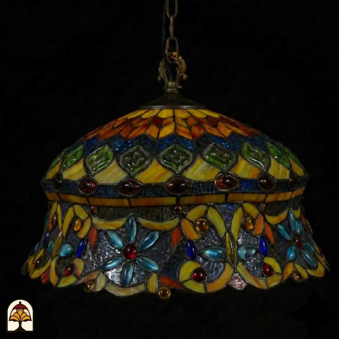 Tiffany lamp - Hanglamp - Solara Mosaïque - ⌀45 cm De Sierkamer