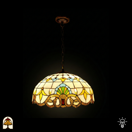 Tiffany lamp - hanglamp - Barok - ⌀40 cm De Sierkamer