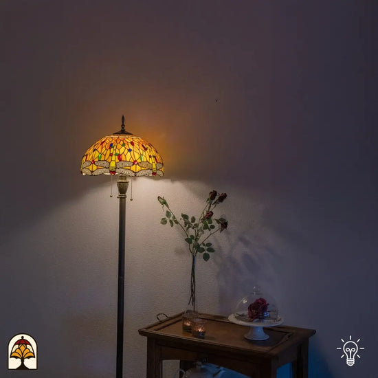 Tiffany lamp - Vloerlamp Libellula Aurea