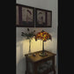 Tiffany lamp | Tiffany tafellamp Mosaic Garden Amber ⌀40 cm