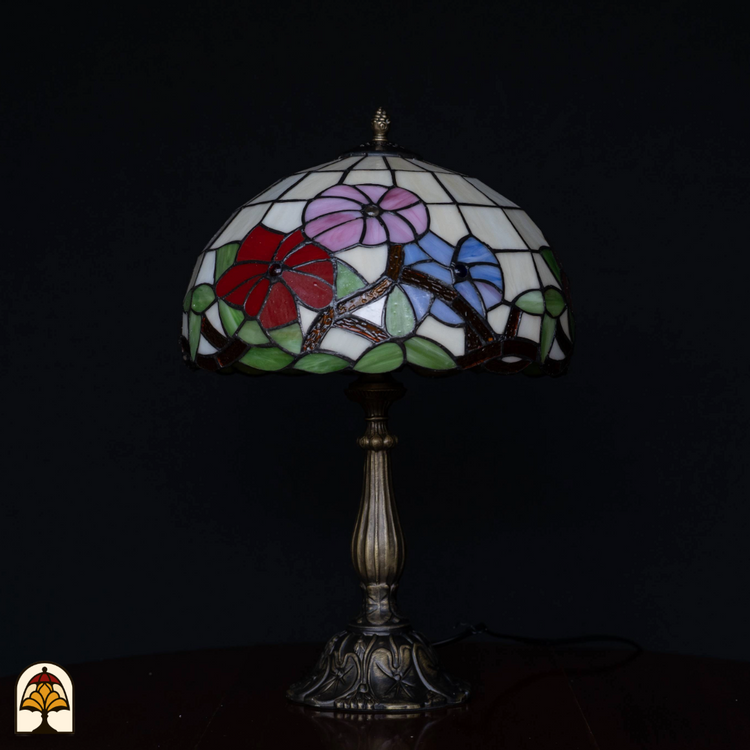 Tiffany lamp - Tafellamp Aurora Bloom - ⌀30 cm-