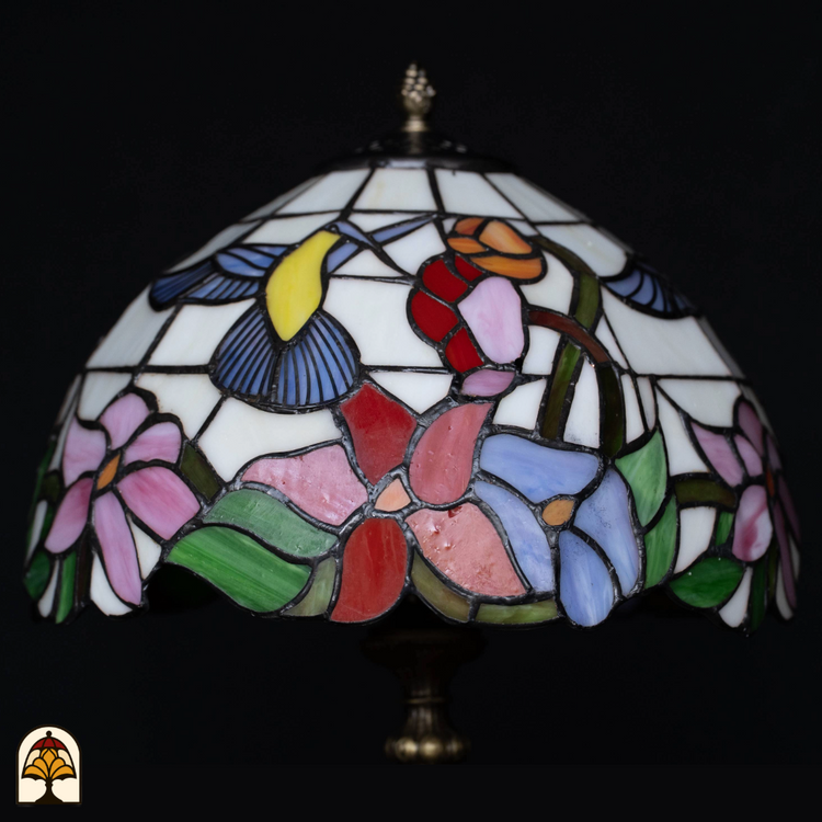 Tiffany lamp - Tafellamp Colibrì - ⌀30 cm-