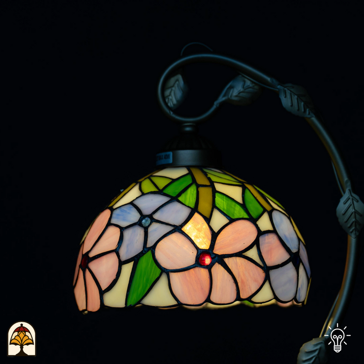Tiffany lamp - Tafellamp Fiora - ⌀20 cm-