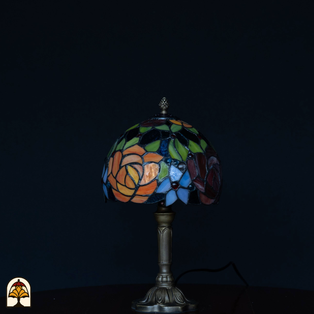 Tiffany lamp - Tafellamp Fiore - ⌀20 cm-