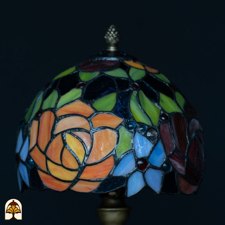 Tiffany lamp - Tafellamp Fiore - ⌀20 cm-