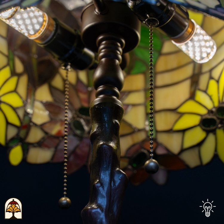 Tiffany lamp - Tafellamp Luminosa - ⌀33 cm-