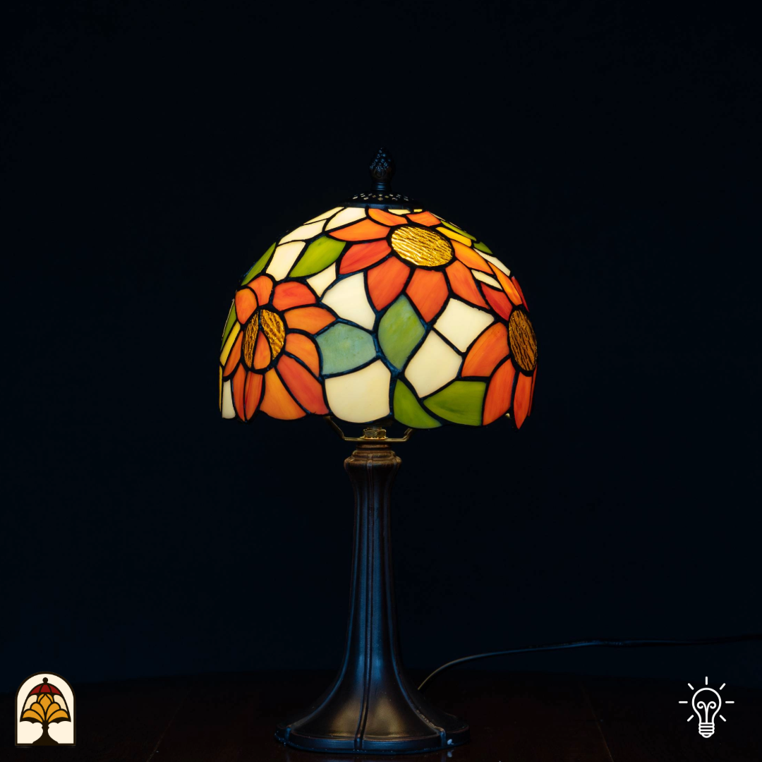 Tiffany lamp - Tafellamp Solea - ⌀20 cm-