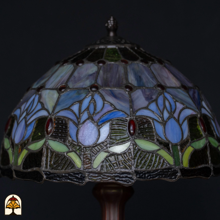 Tiffany lamp - Tafellamp Tulipa Lilac Sereno - ⌀30 cm-