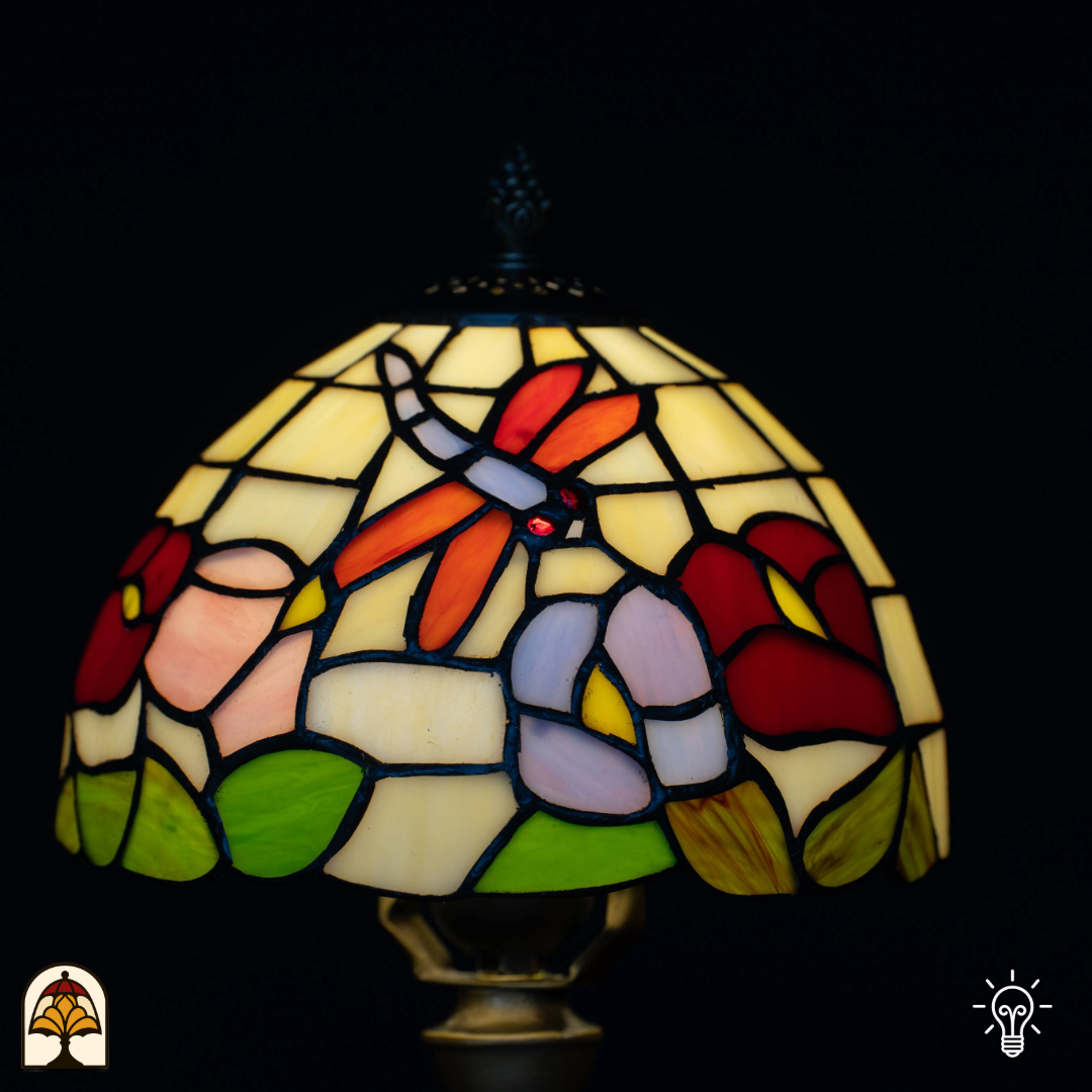 Tiffany lamp - Taffellamp Flora Piccola - ⌀20 cm-