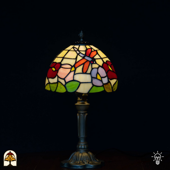 Tiffany lamp - Taffellamp Flora Piccola - ⌀20 cm-
