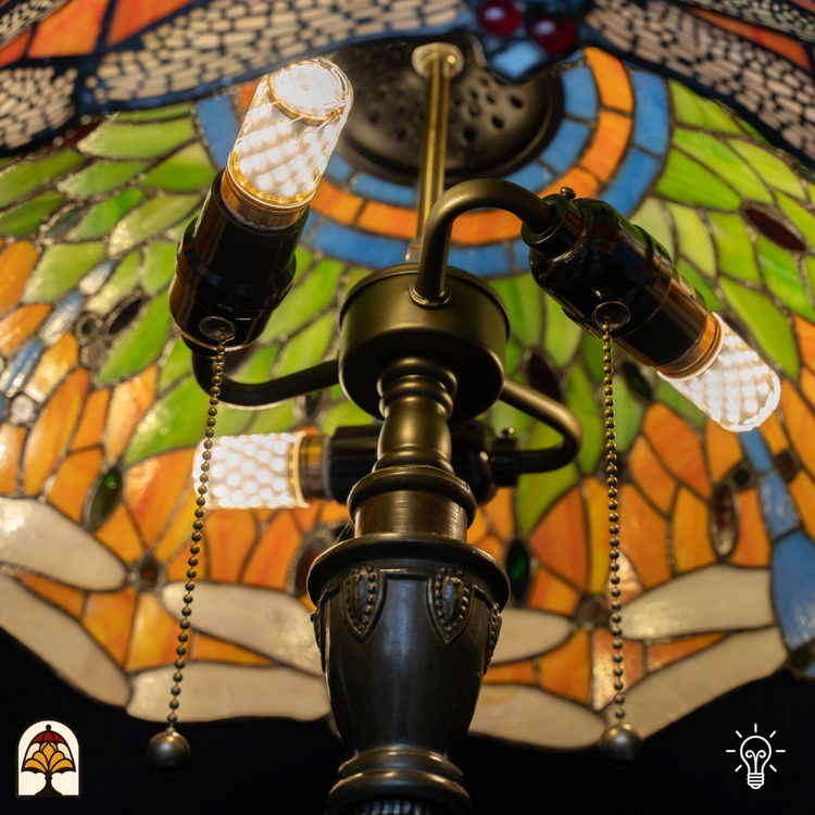 Tiffany lamp - Vloerlamp Libellula Azul-