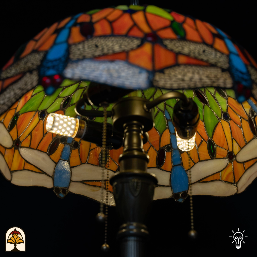 Tiffany lamp - Vloerlamp Libellula Azul-