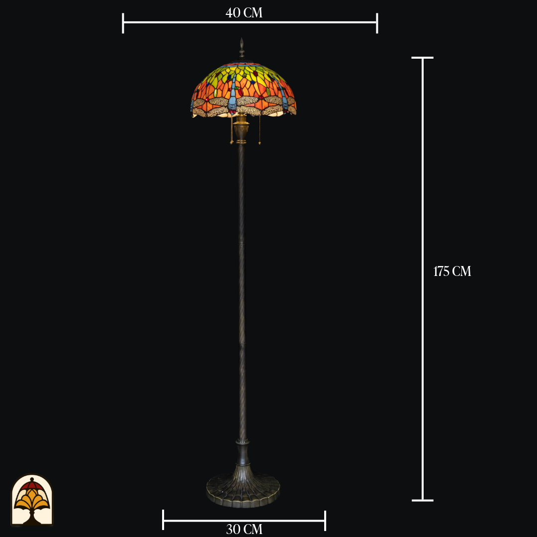 Tiffany lamp - Vloerlamp Libellula Azul-